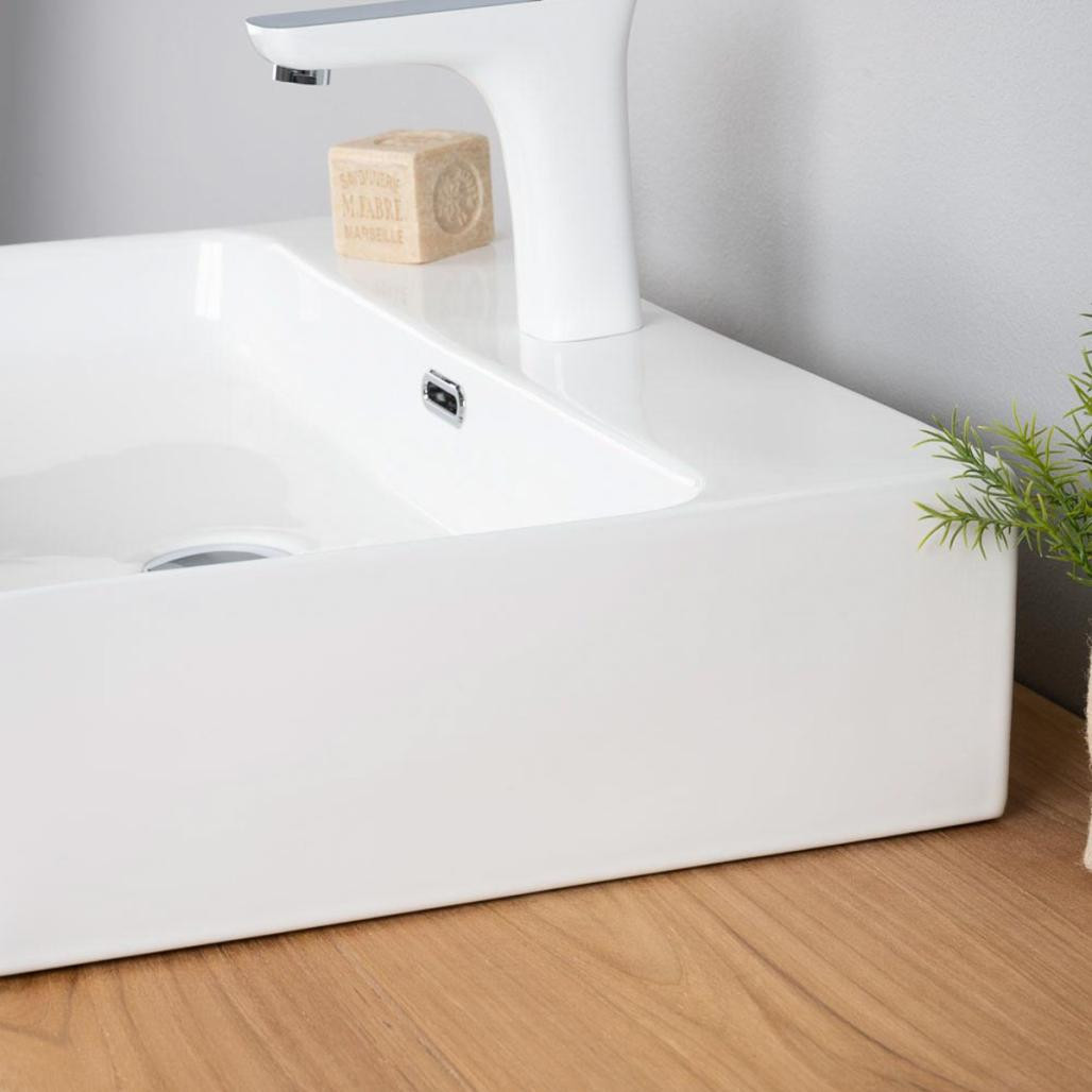 Vasque en céramique avec plage Olga 60cm