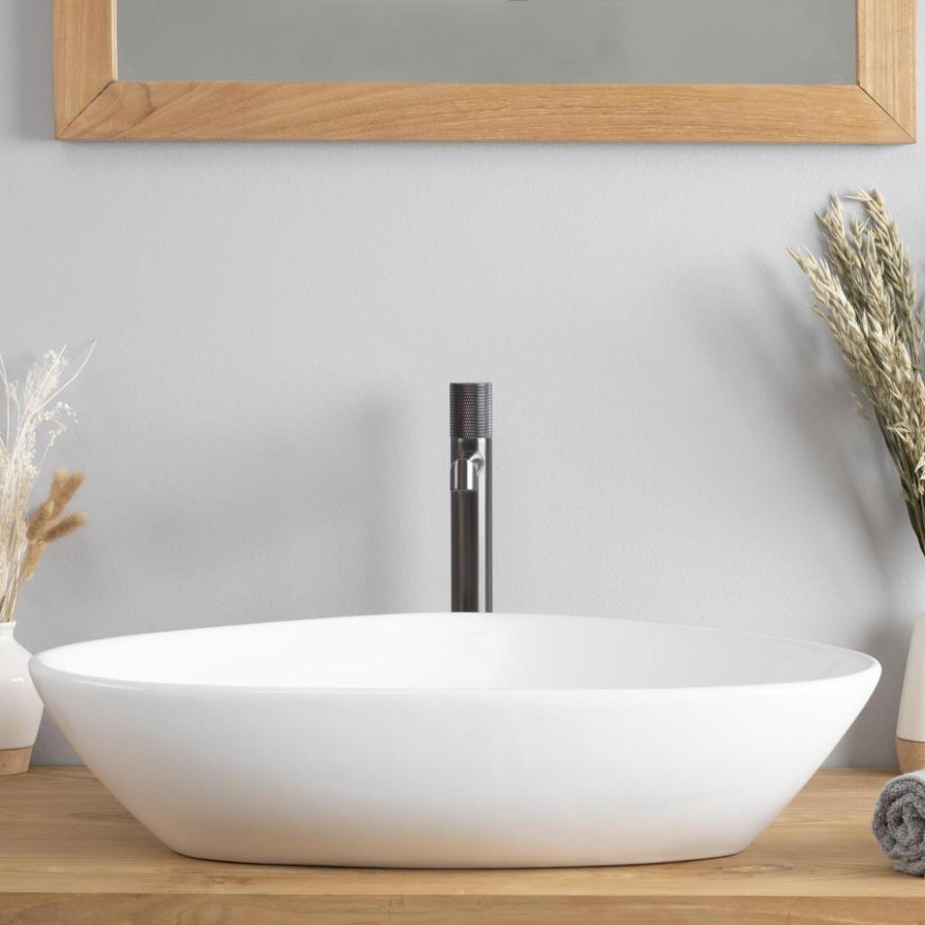 Vasque en céramique à poser Travis 59cm