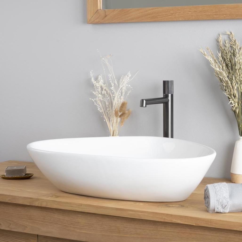 Vasque en céramique à poser Travis 59cm