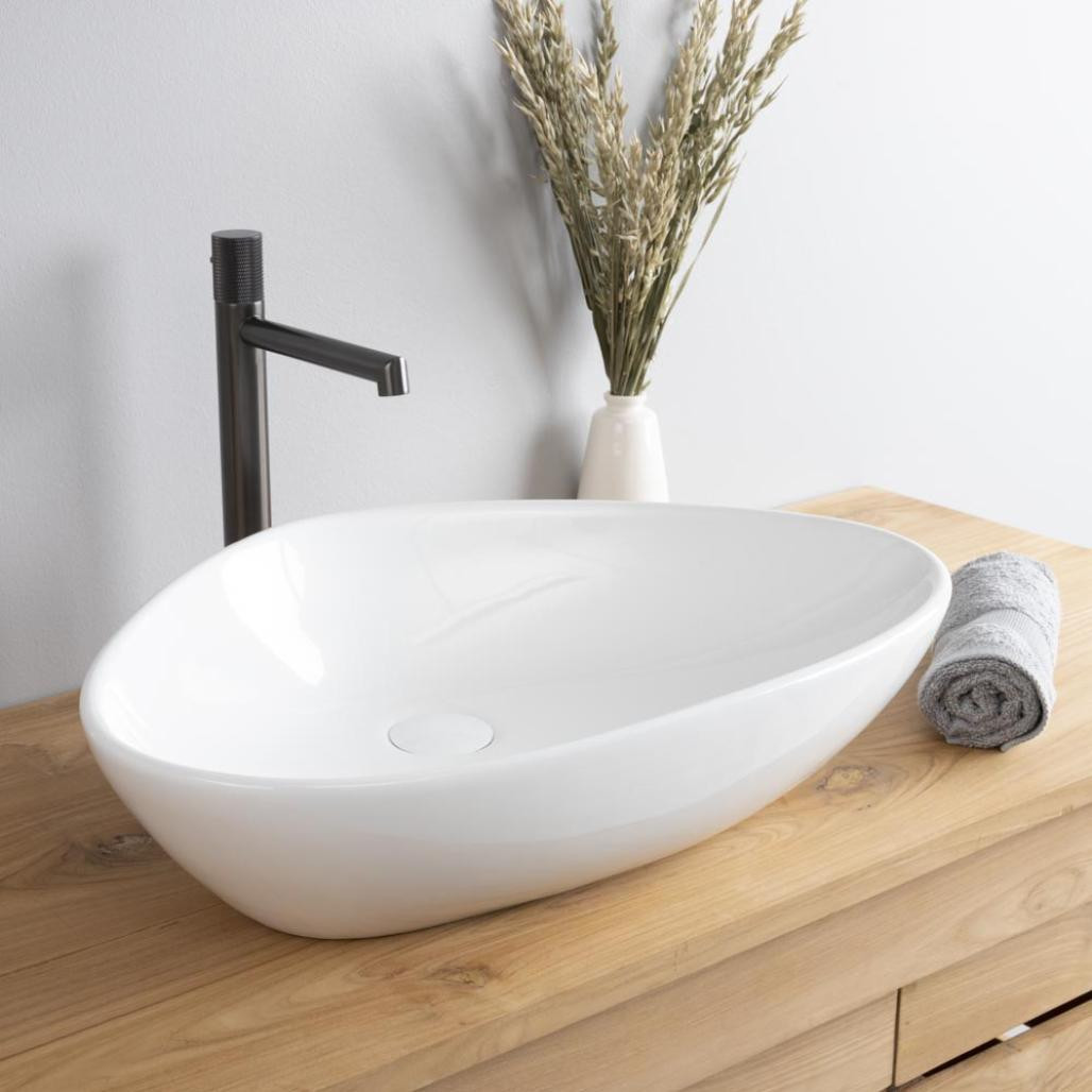 Vasque en céramique à poser Travis 59cm