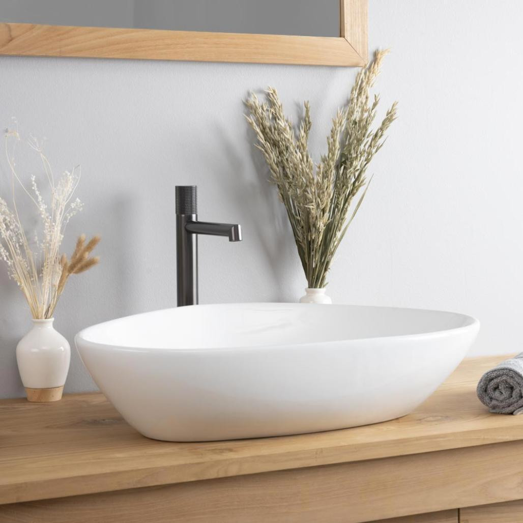 Vasque en céramique à poser Travis 59cm