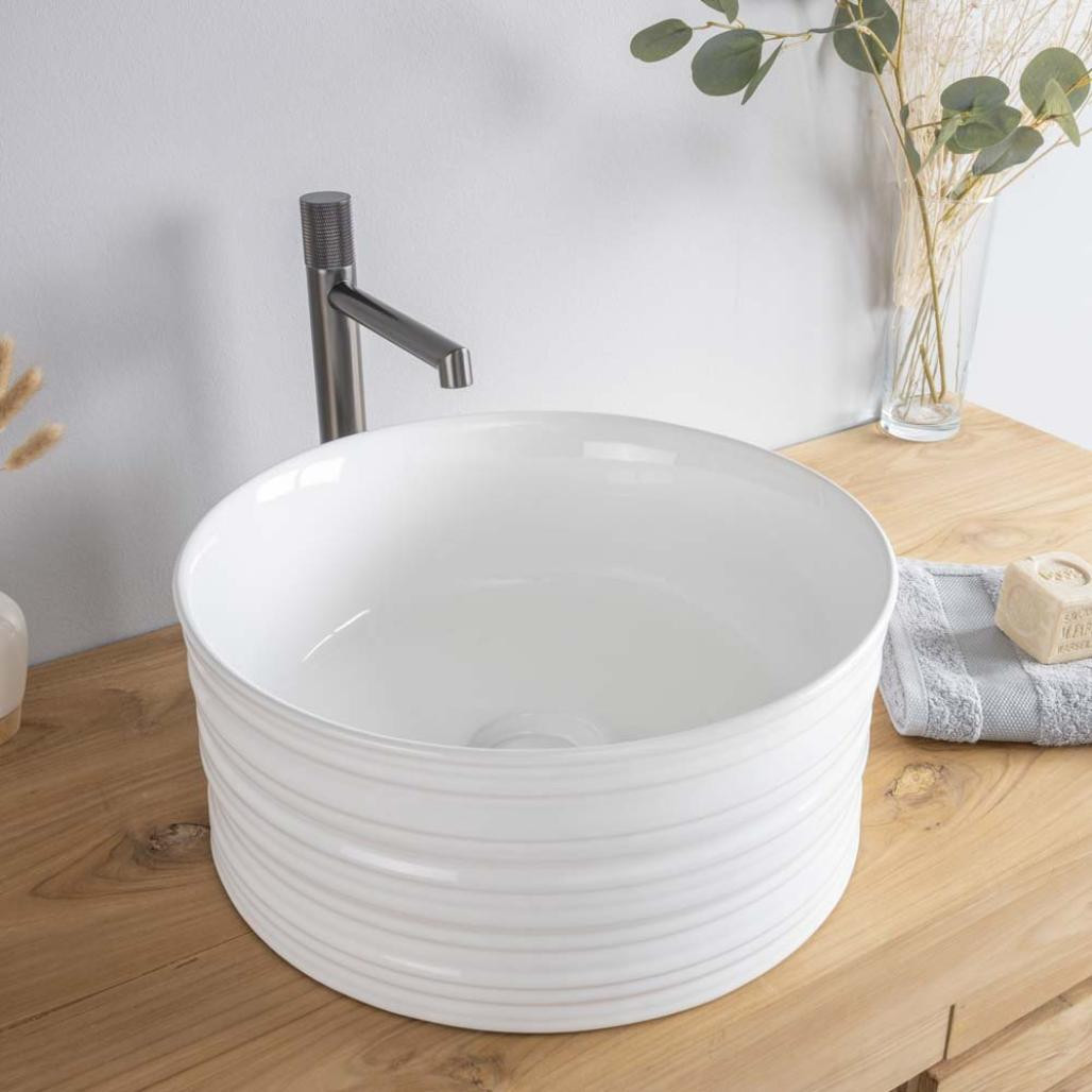 Vasque à poser en céramique Trooper 40cm Vasque à poser en céramique Trooper 40cm