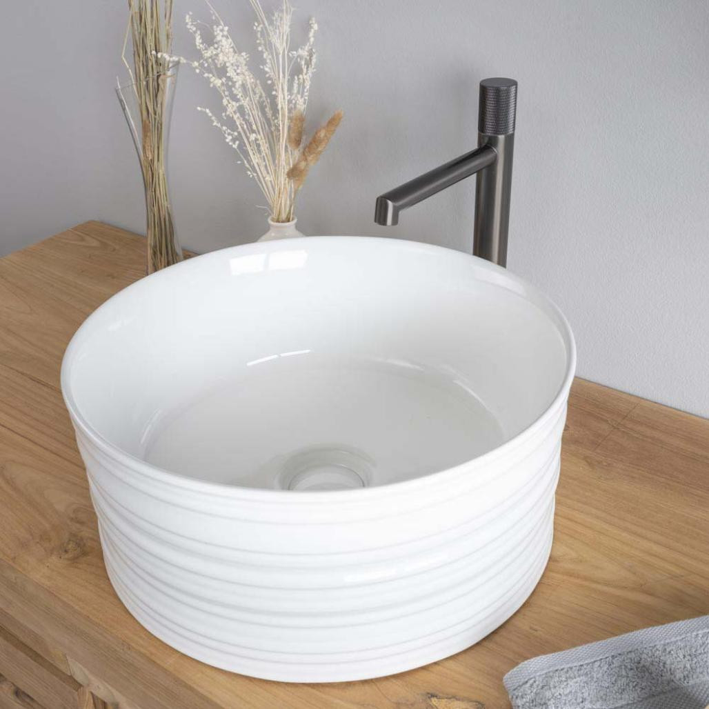 Vasque à poser en céramique Trooper 40cm Vasque à poser en céramique Trooper 40cm