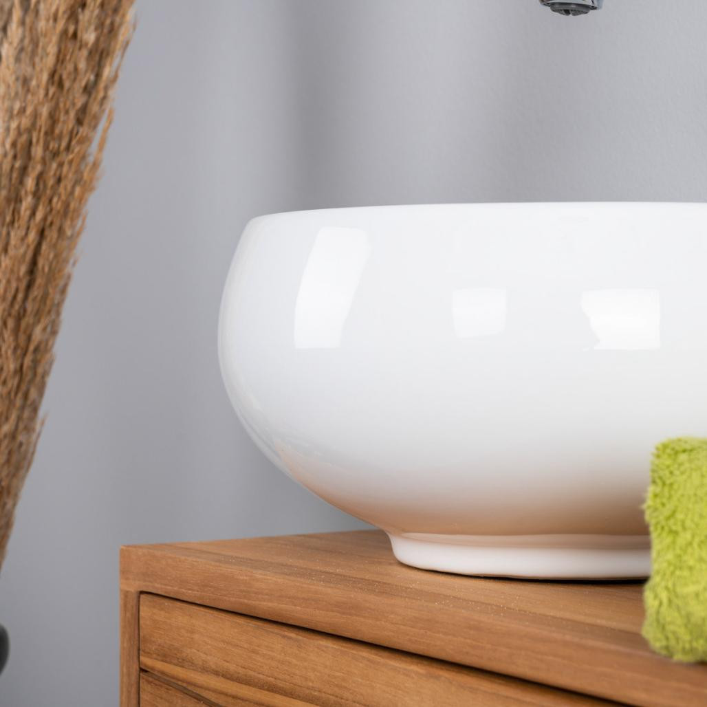 Petite vasque en céramique ronde Opium 31cm