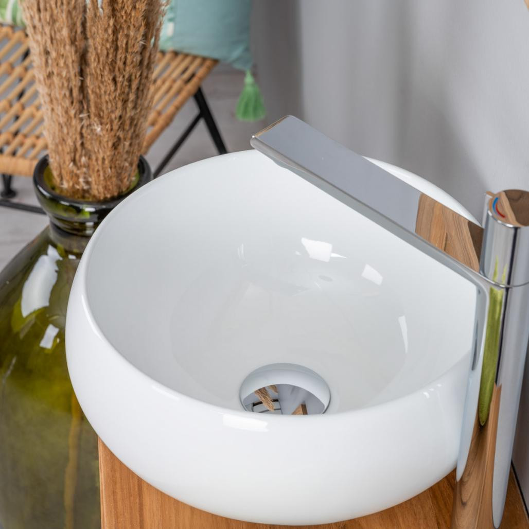 Petite vasque en céramique ronde Opium 31cm