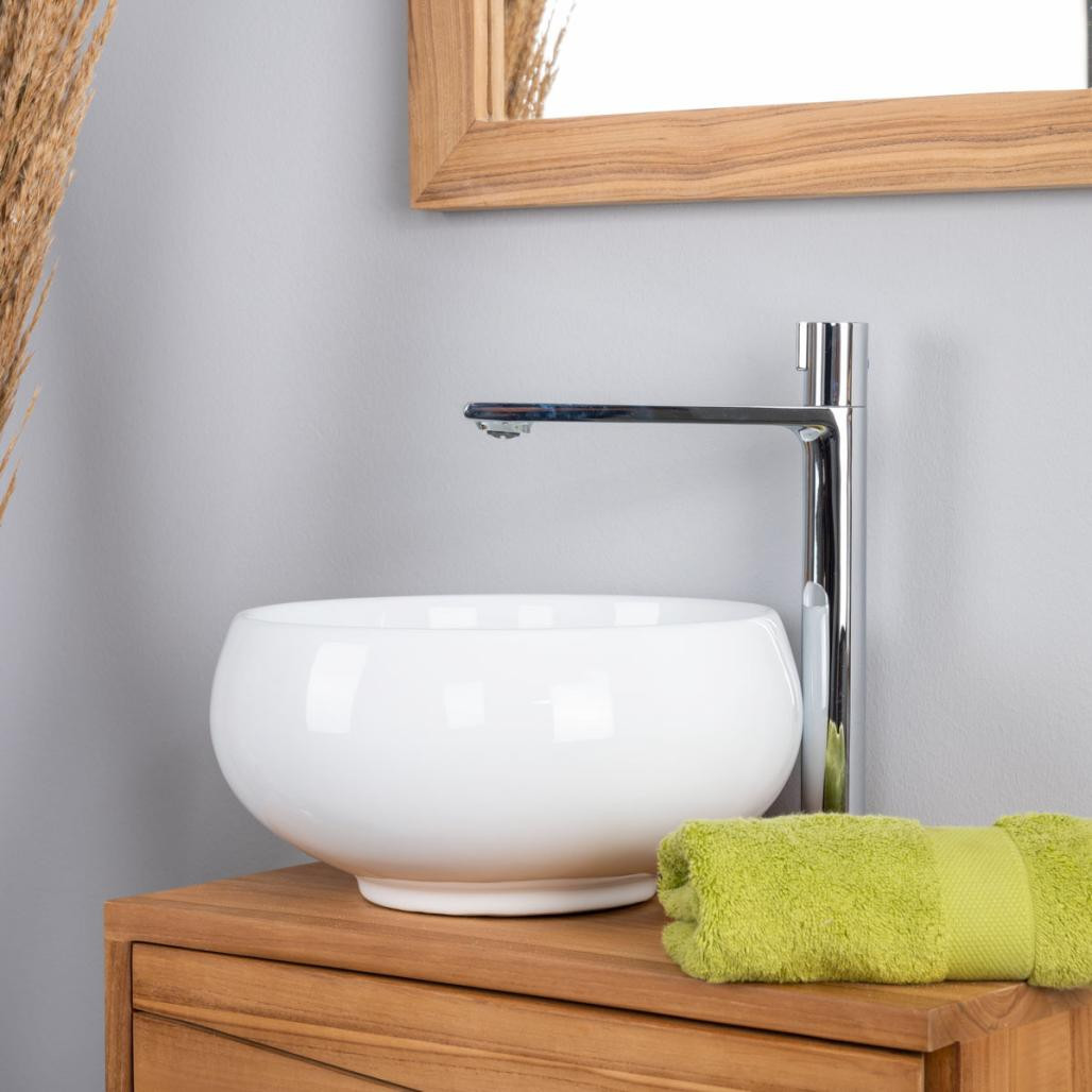 Petite vasque en céramique ronde Opium 31cm