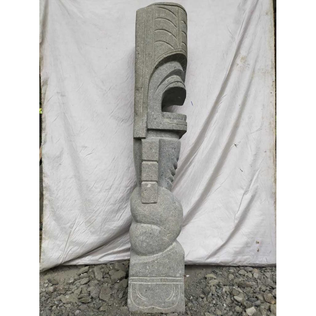 Tiki polynesien rambut en pierre extérieur 1.50 m Tiki polynesien rambut en pierre extérieur 1.50 m