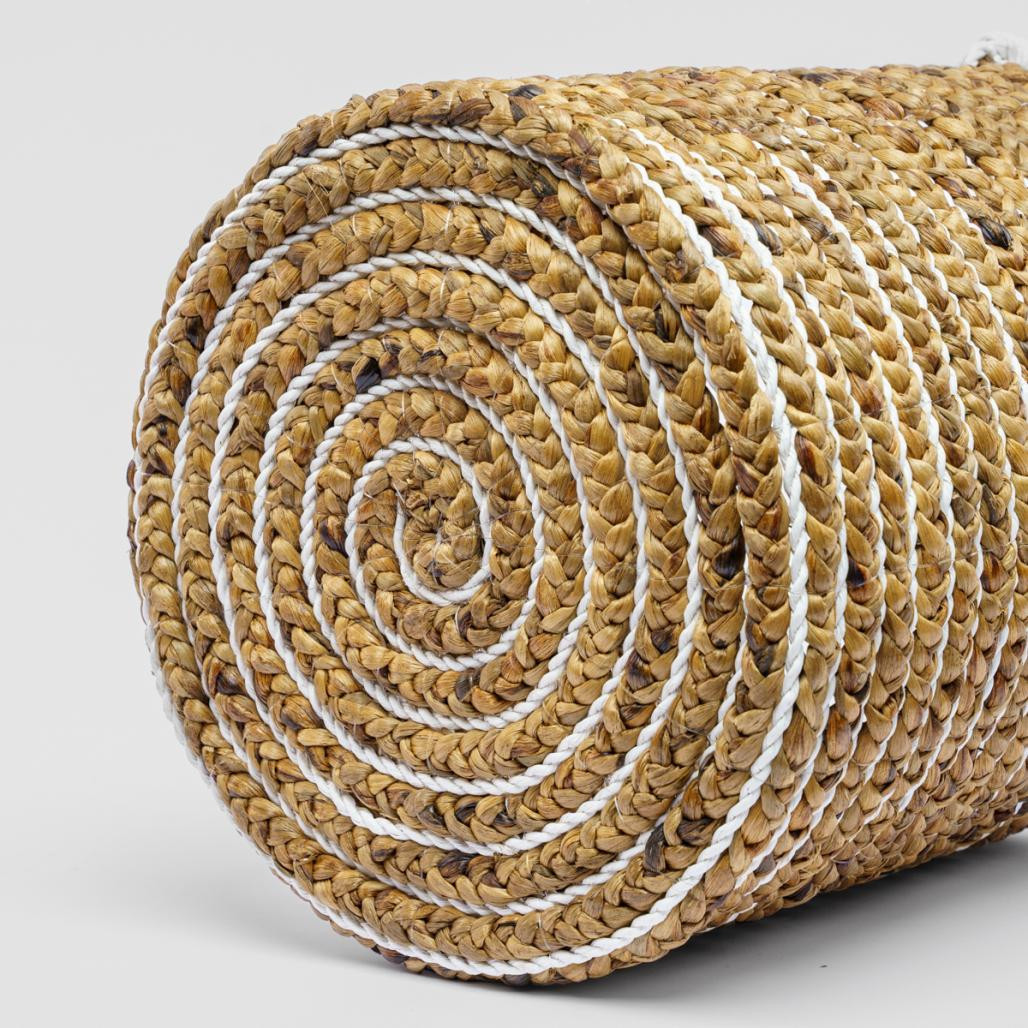 Panier tressé en jacinthe d'eau M Vito