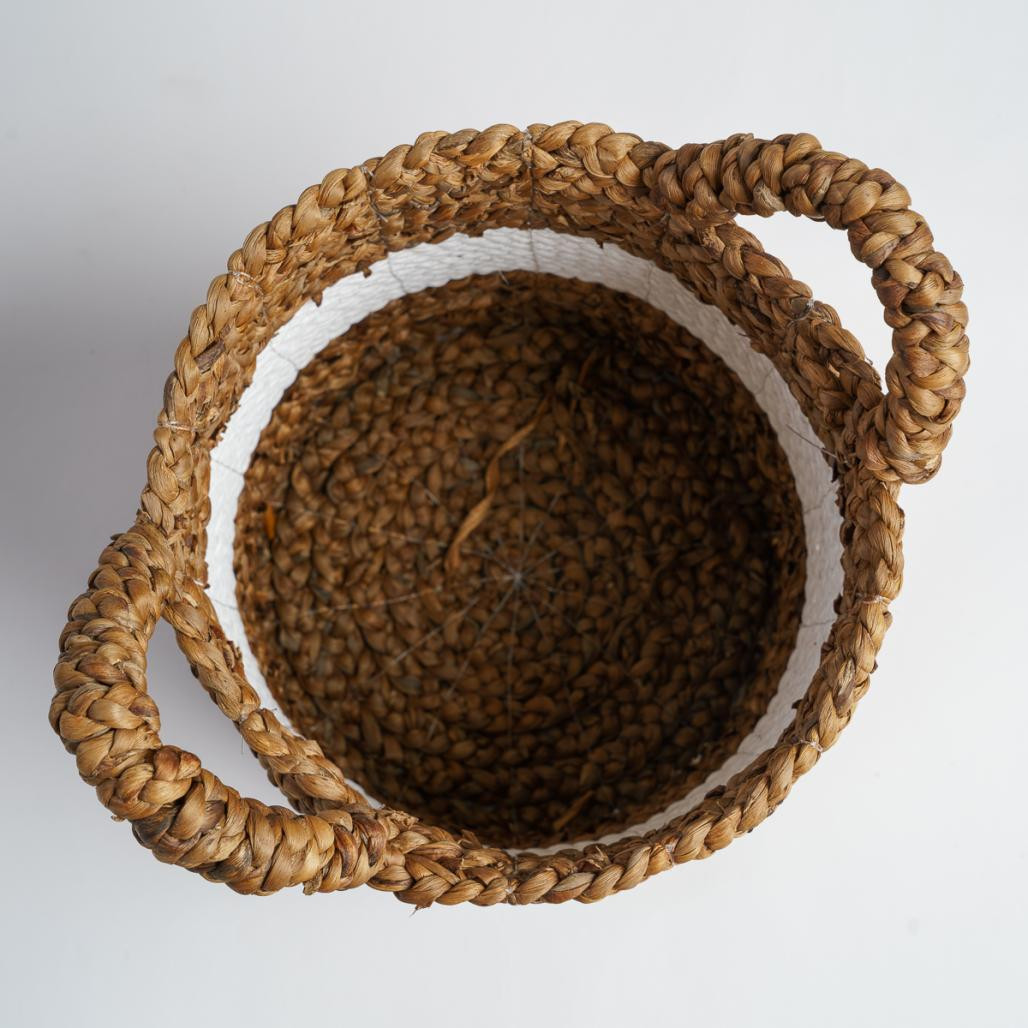 Panier tressé en jacinthe d'eau S Vito Panier tressé en jacinthe d'eau S Vito