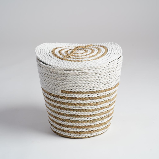 Poubelle salle de bain en jacinthe d'eau Vito