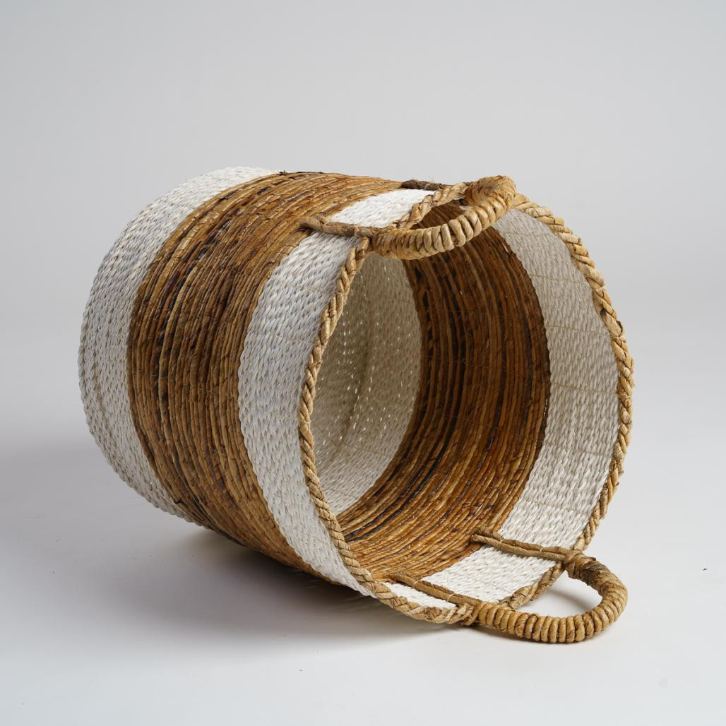 Grand panier en fibre végétale avec poignées XL Unix Grand panier en fibre végétale avec poignées XL Unix