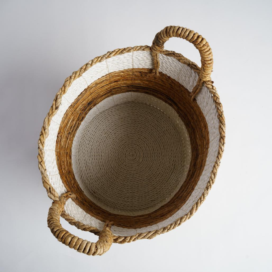 Grand panier en fibre végétale avec poignées XL Unix Grand panier en fibre végétale avec poignées XL Unix