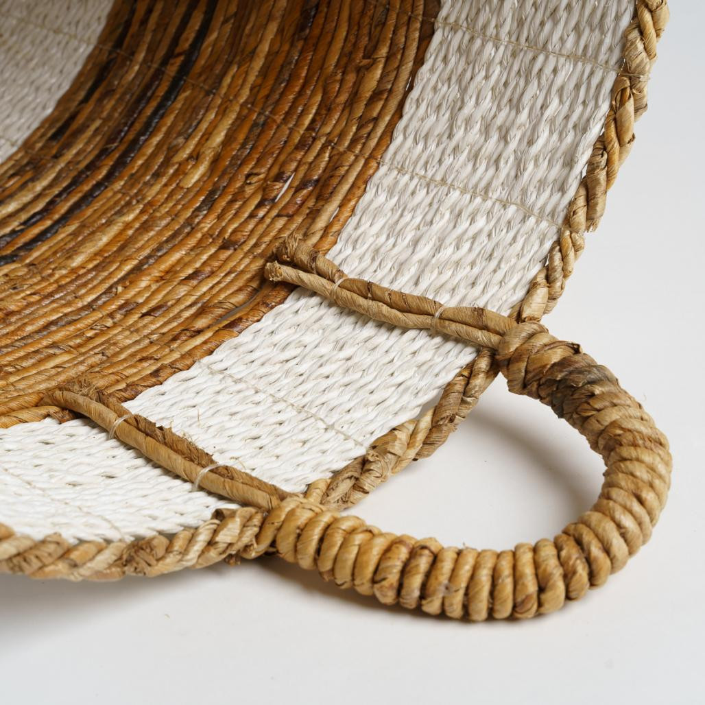 Grand panier en fibre végétale avec poignées XL Unix Grand panier en fibre végétale avec poignées XL Unix