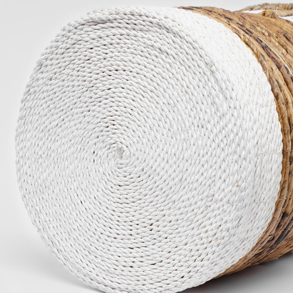 Grand panier en fibre végétale avec poignées XL Unix Grand panier en fibre végétale avec poignées XL Unix