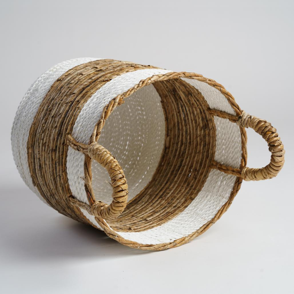 Panier en fibre végétale avec poignées L Unix Panier en fibre végétale avec poignées L Unix