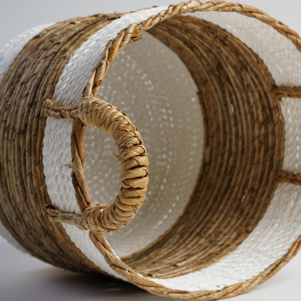 Panier en fibre végétale avec poignées L Unix Panier en fibre végétale avec poignées L Unix