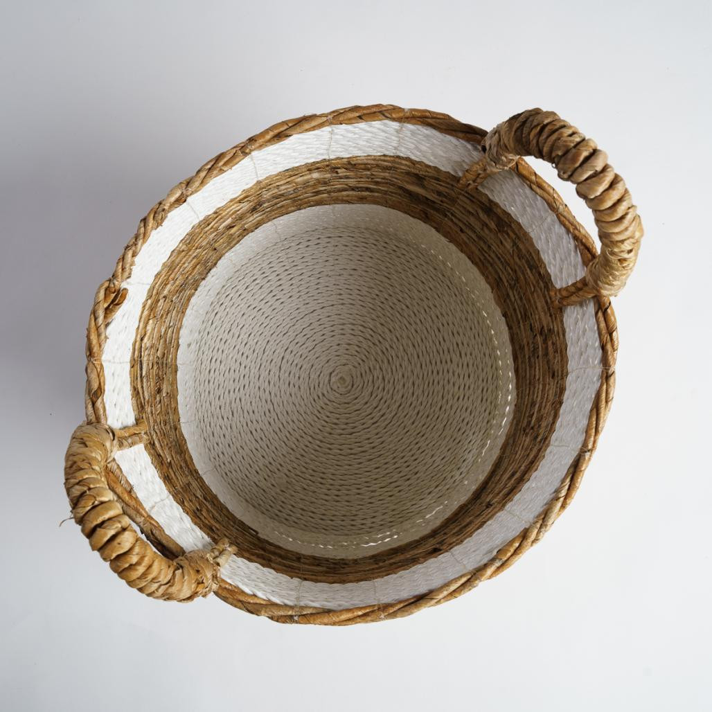 Panier en fibre végétale avec poignées L Unix Panier en fibre végétale avec poignées L Unix