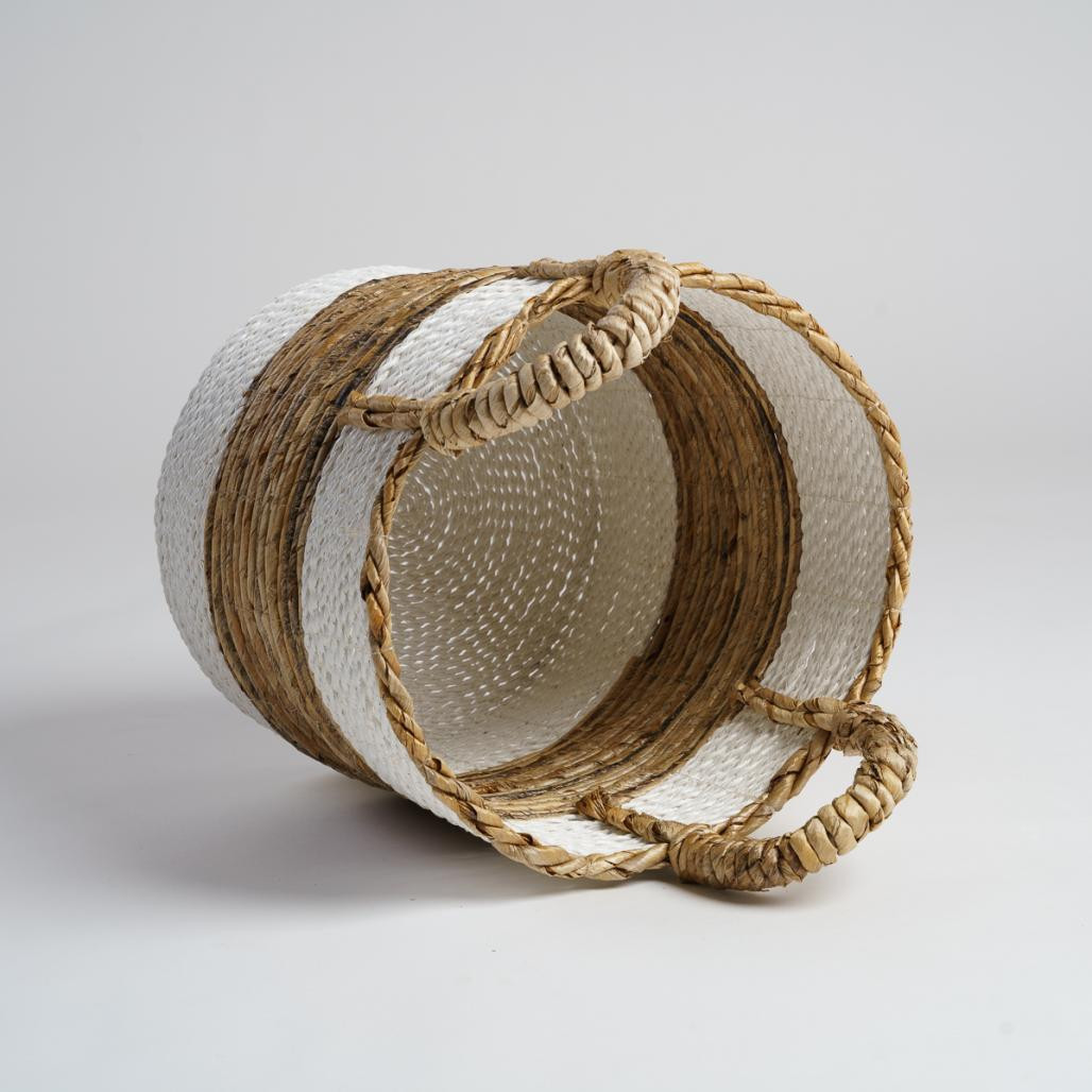 Panier en fibre végétale avec poignées M Unix Panier en fibre végétale avec poignées M Unix