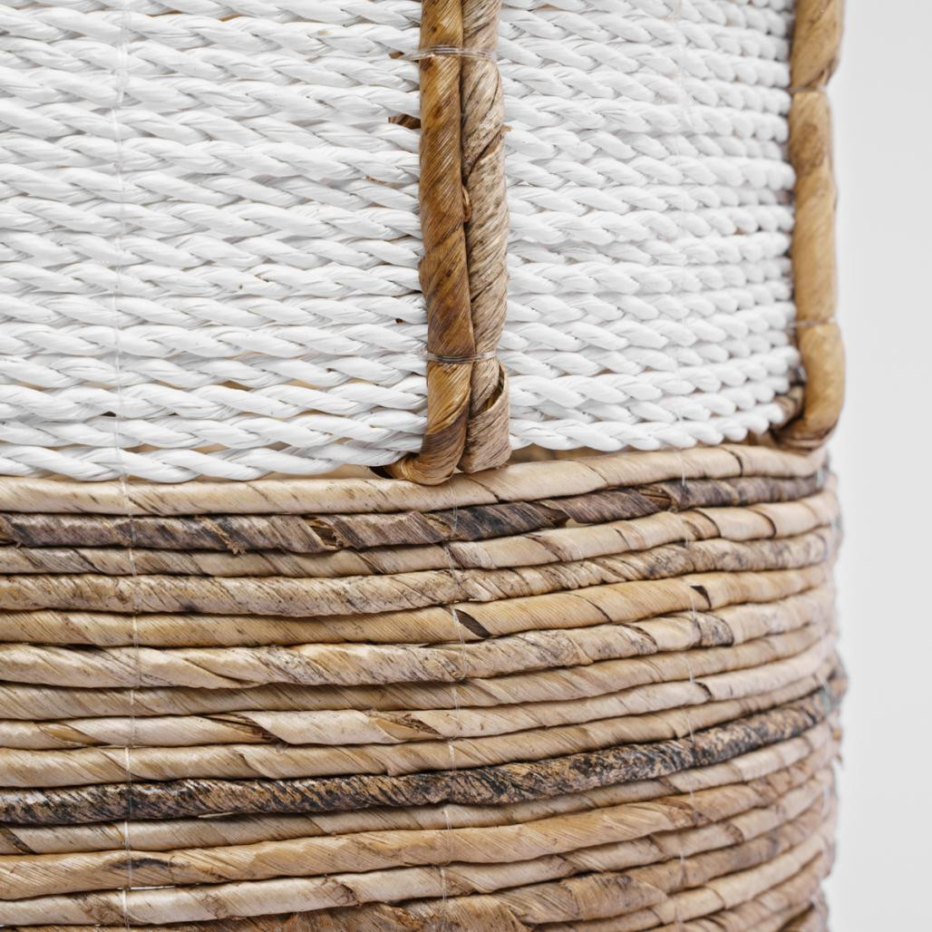 Panier en fibre végétale avec poignées M Unix Panier en fibre végétale avec poignées M Unix