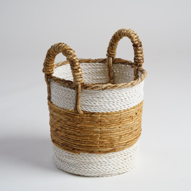 Panier en fibre végétale avec poignées S Unix