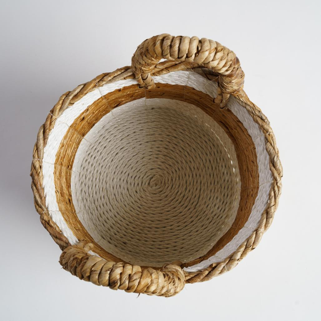 Panier en fibre végétale avec poignées S Unix Panier en fibre végétale avec poignées S Unix