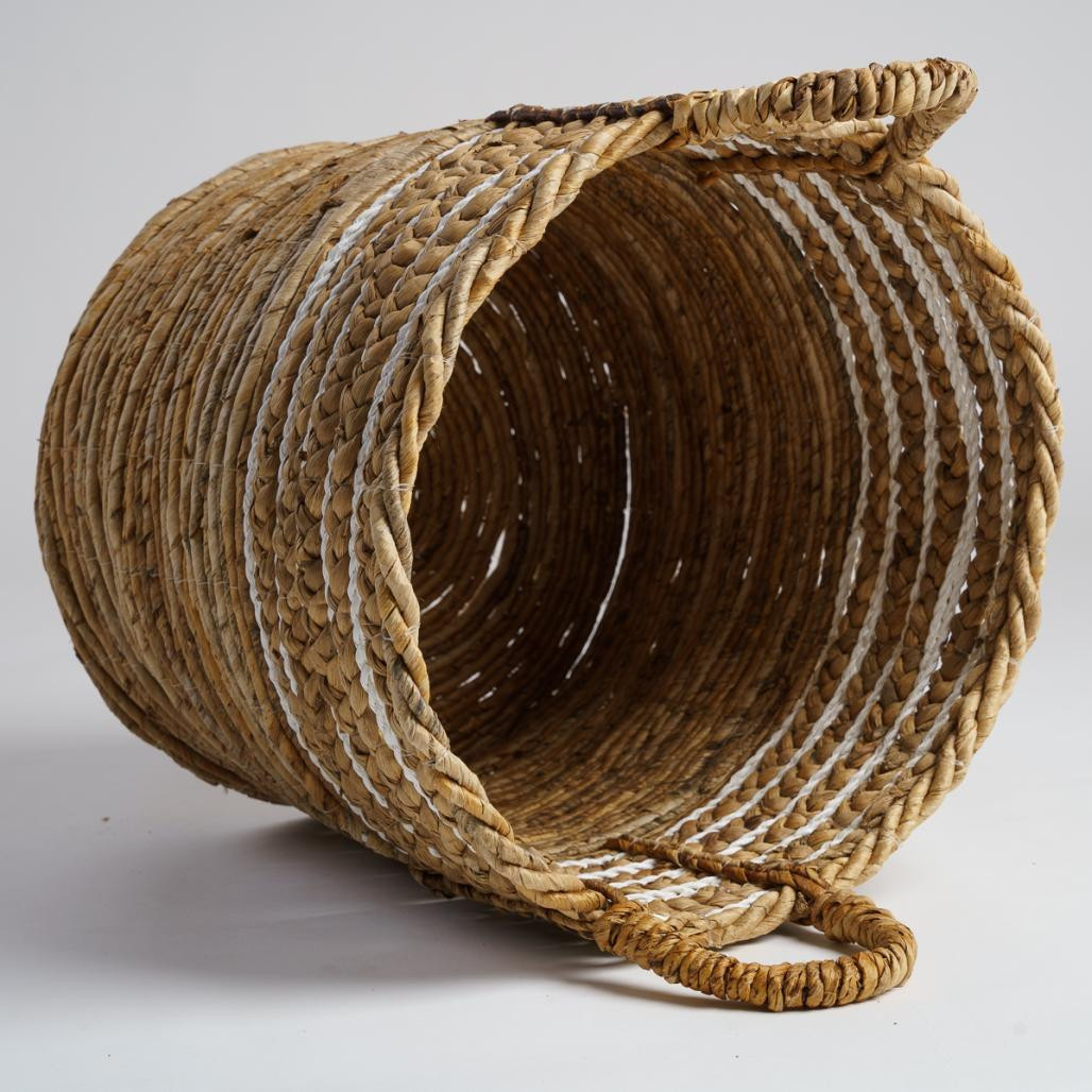 Grand panier en fibre végétale beige XL Yvo Grand panier en fibre végétale beige XL Yvo