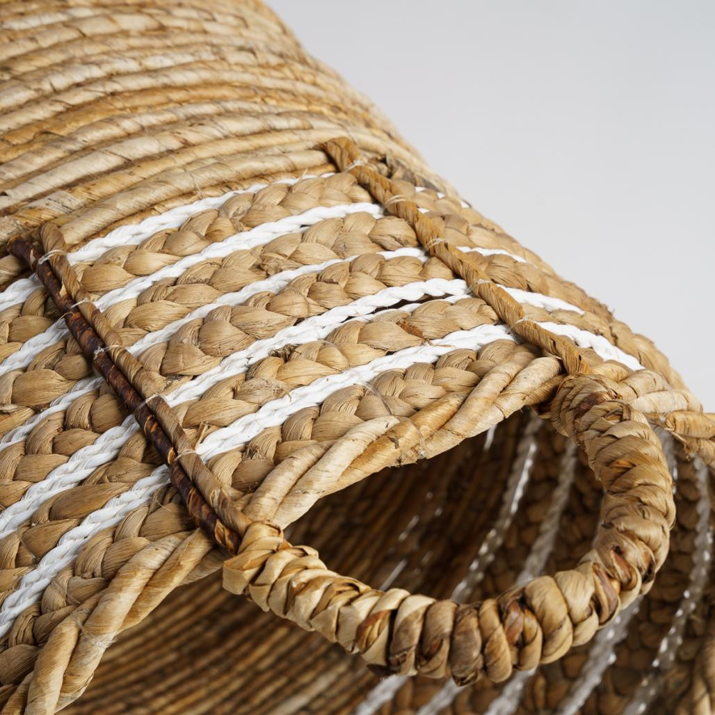 Grand panier en fibre végétale beige XL Yvo Grand panier en fibre végétale beige XL Yvo