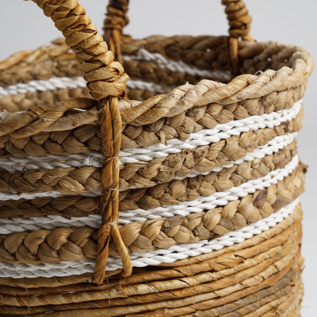 Panier en fibre végétale beige M Yvo Panier en fibre végétale beige M Yvo