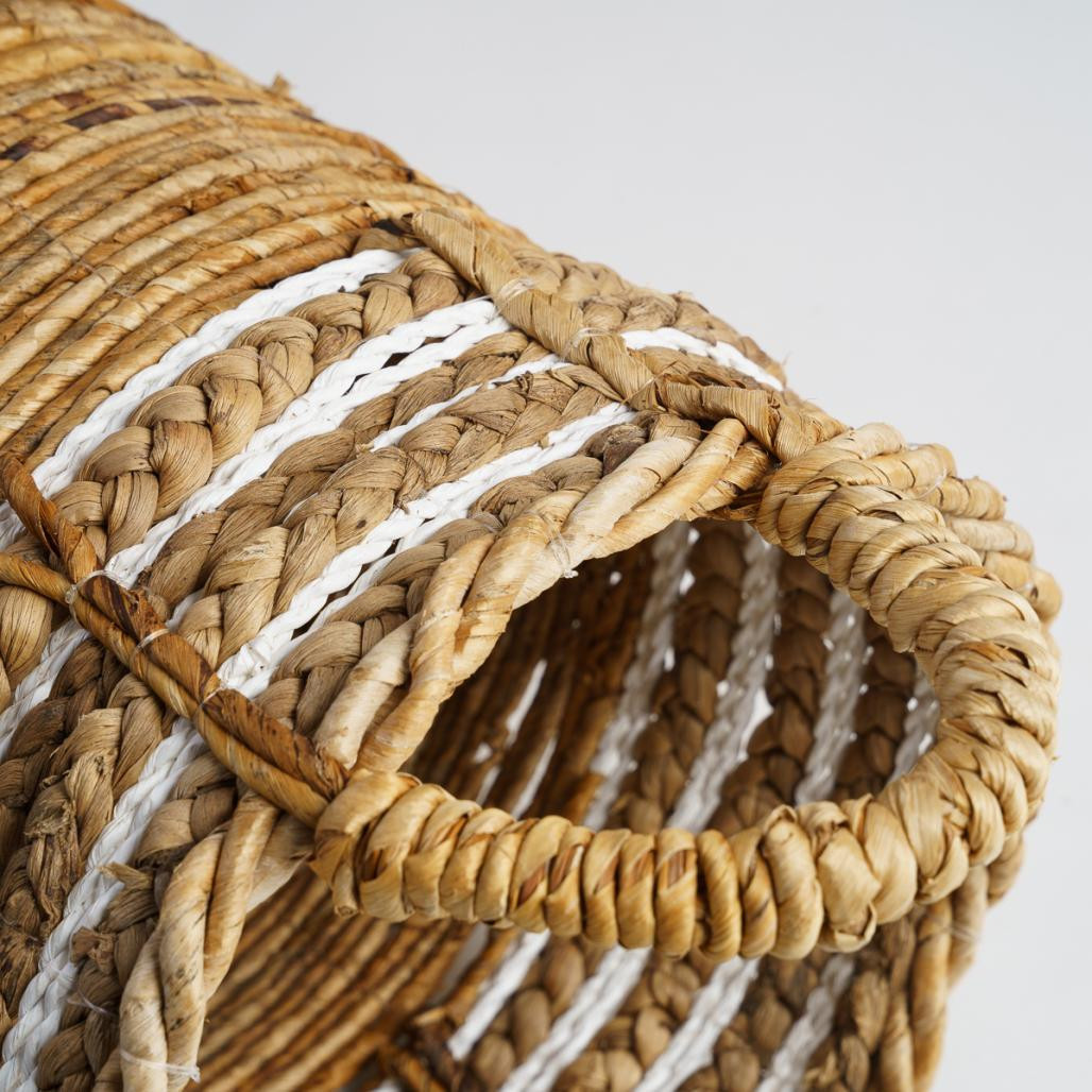 Panier en fibre végétale beige M Yvo Panier en fibre végétale beige M Yvo