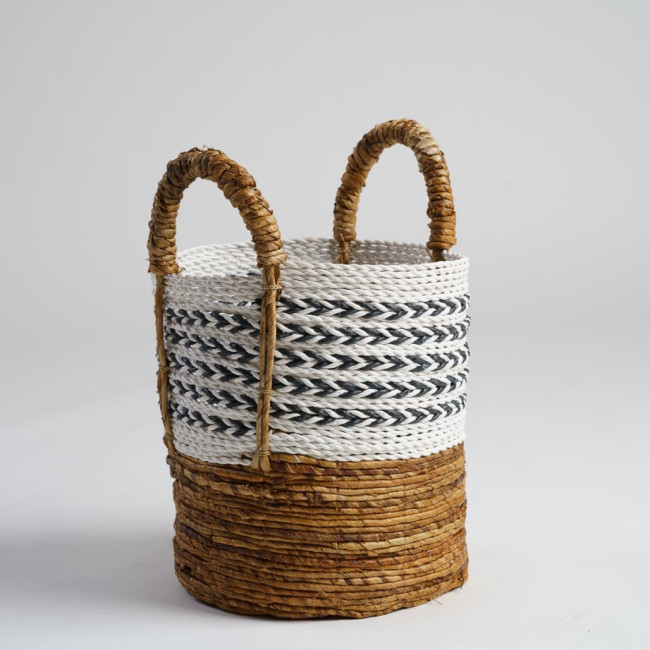 Panier avec poignée en fibre végétale S Sookie