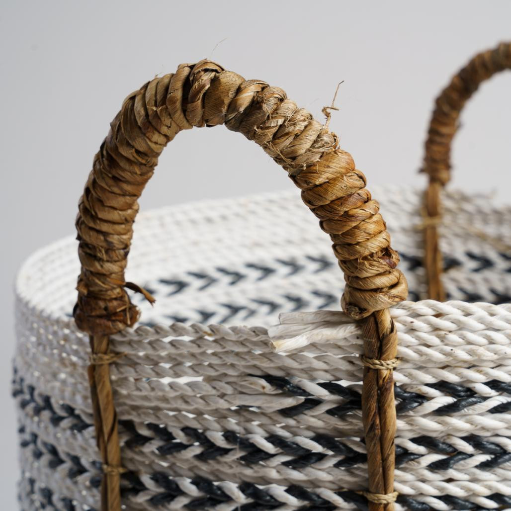 Grand panier avec poignée en fibre végétale XL Sookie