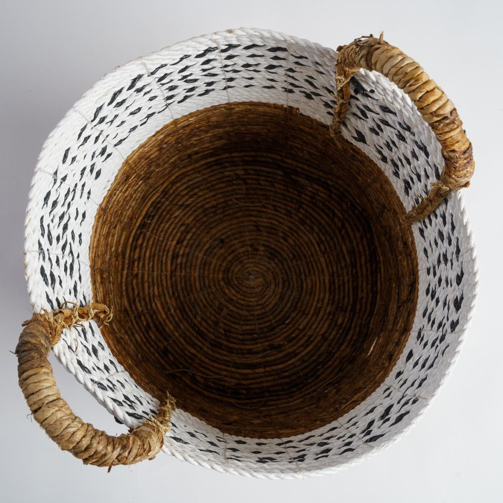 Panier avec poignée en fibre végétale L Sookie