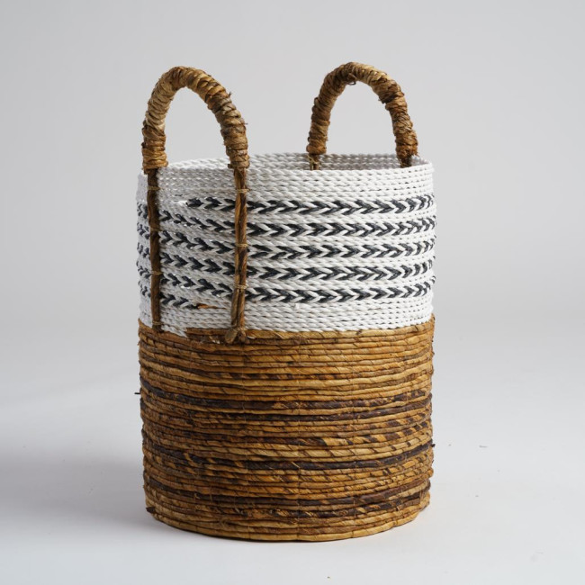 Panier avec poignée en fibre végétale M Sookie