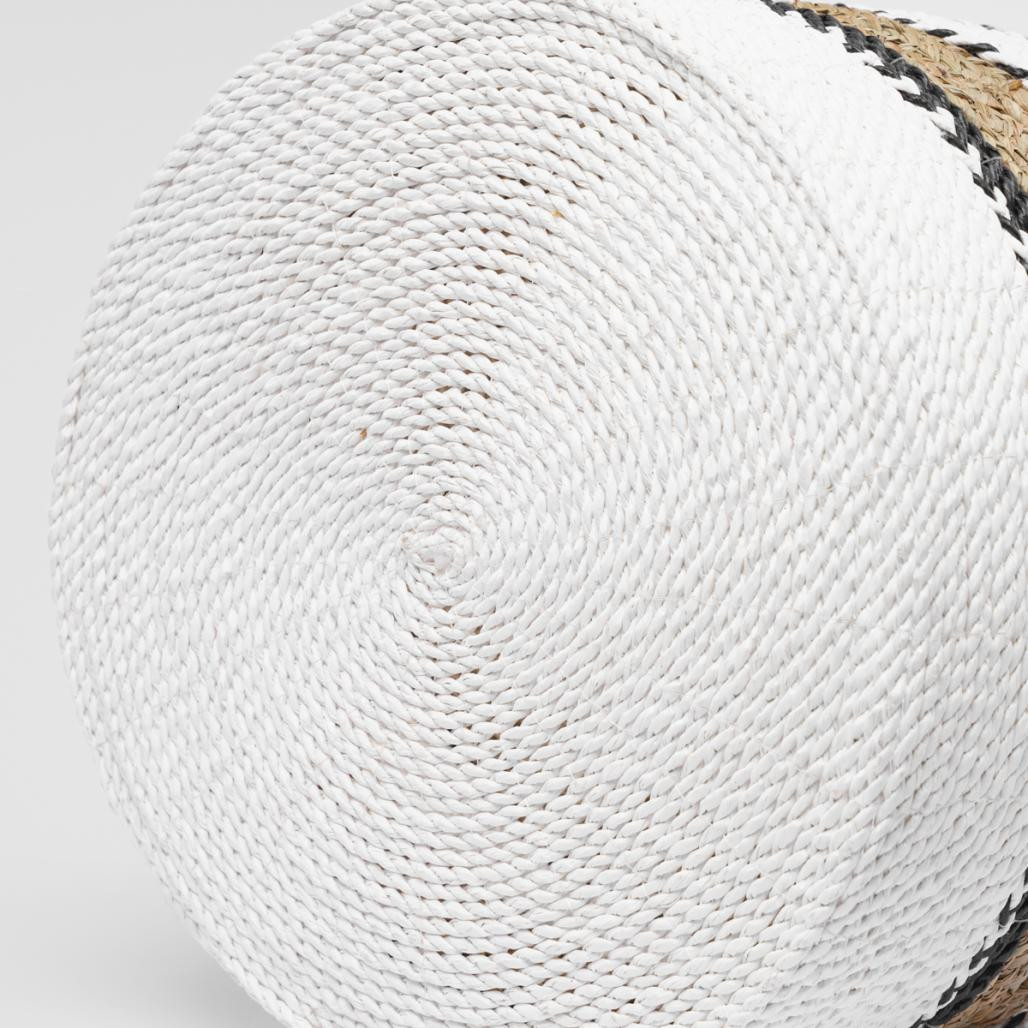 Grand panier tressé en jacinthe d'eau XL Cassi Grand panier tressé en jacinthe d'eau XL Cassi