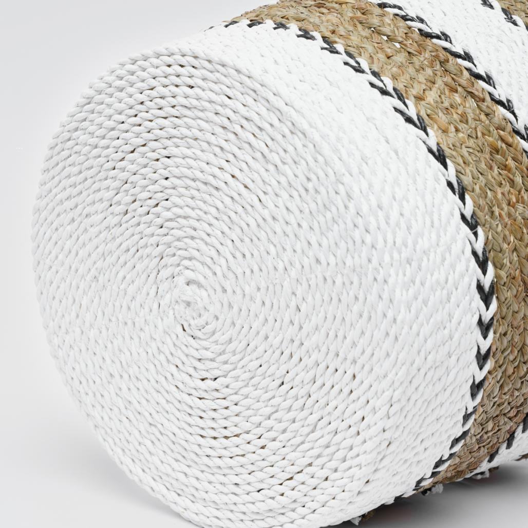 Panier tressé en jacinthe d'eau M Cassi