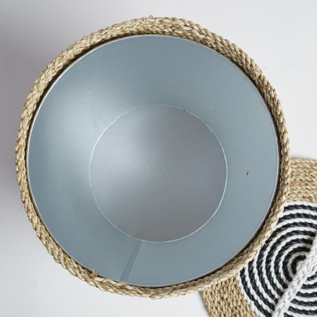 Poubelle de salle de bain en jonc de mer Pika Poubelle de salle de bain en jonc de mer Pika