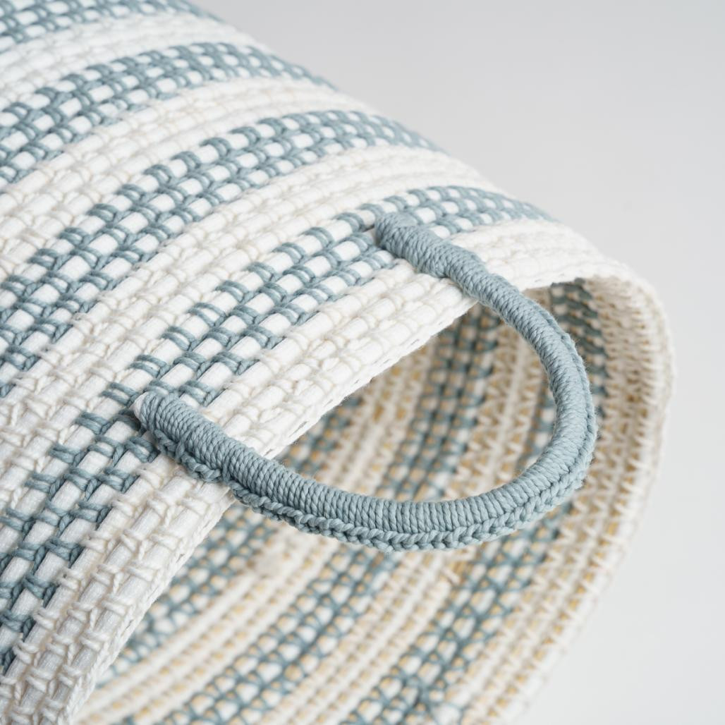 Panier de rangement en corde gris et écru M Guapa Panier de rangement en corde gris et écru M Guapa