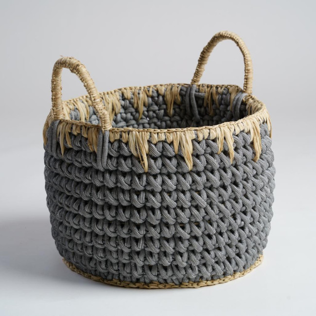 Panier en corde L Eika