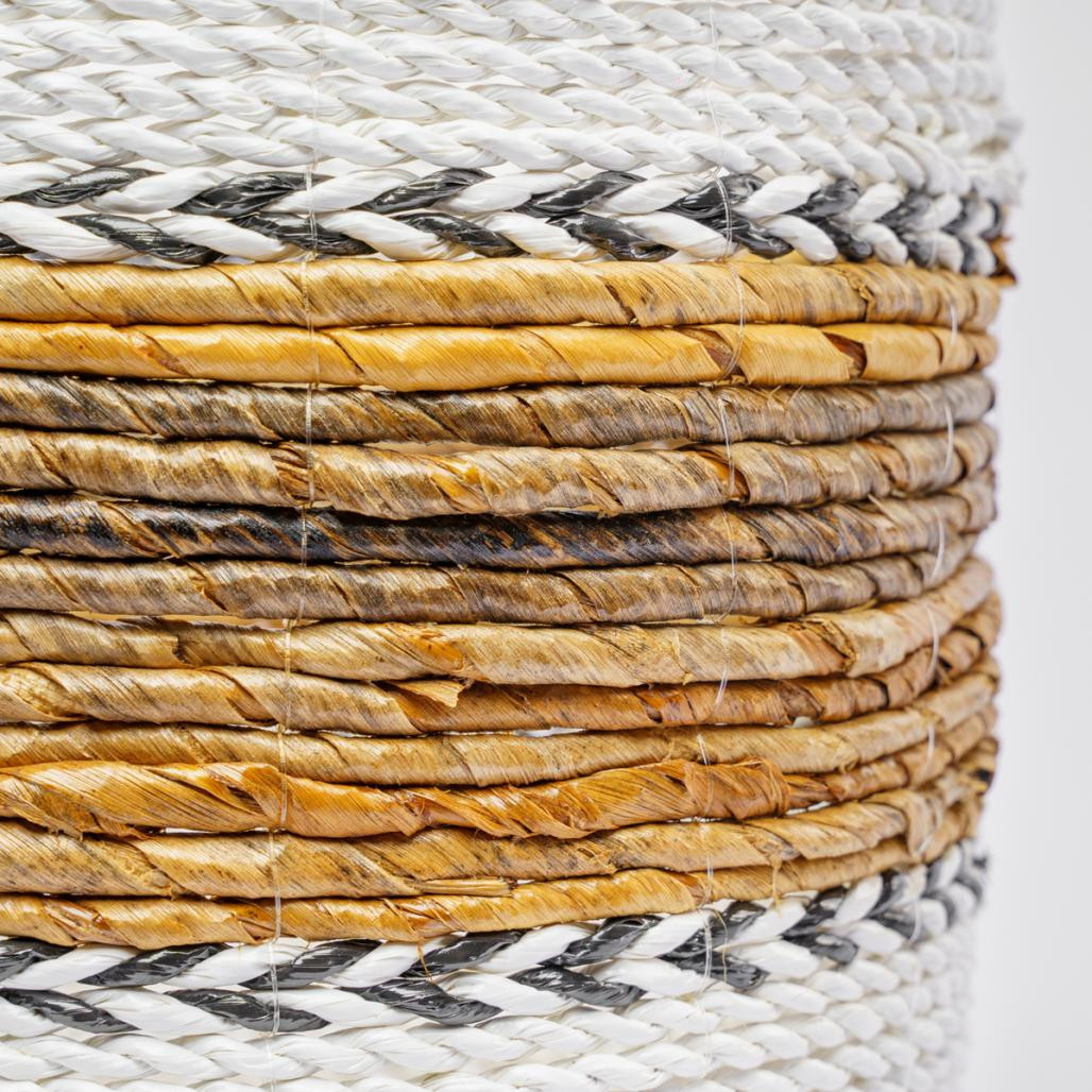 Lot de 2 paniers L en fibre végétale L-S Izia