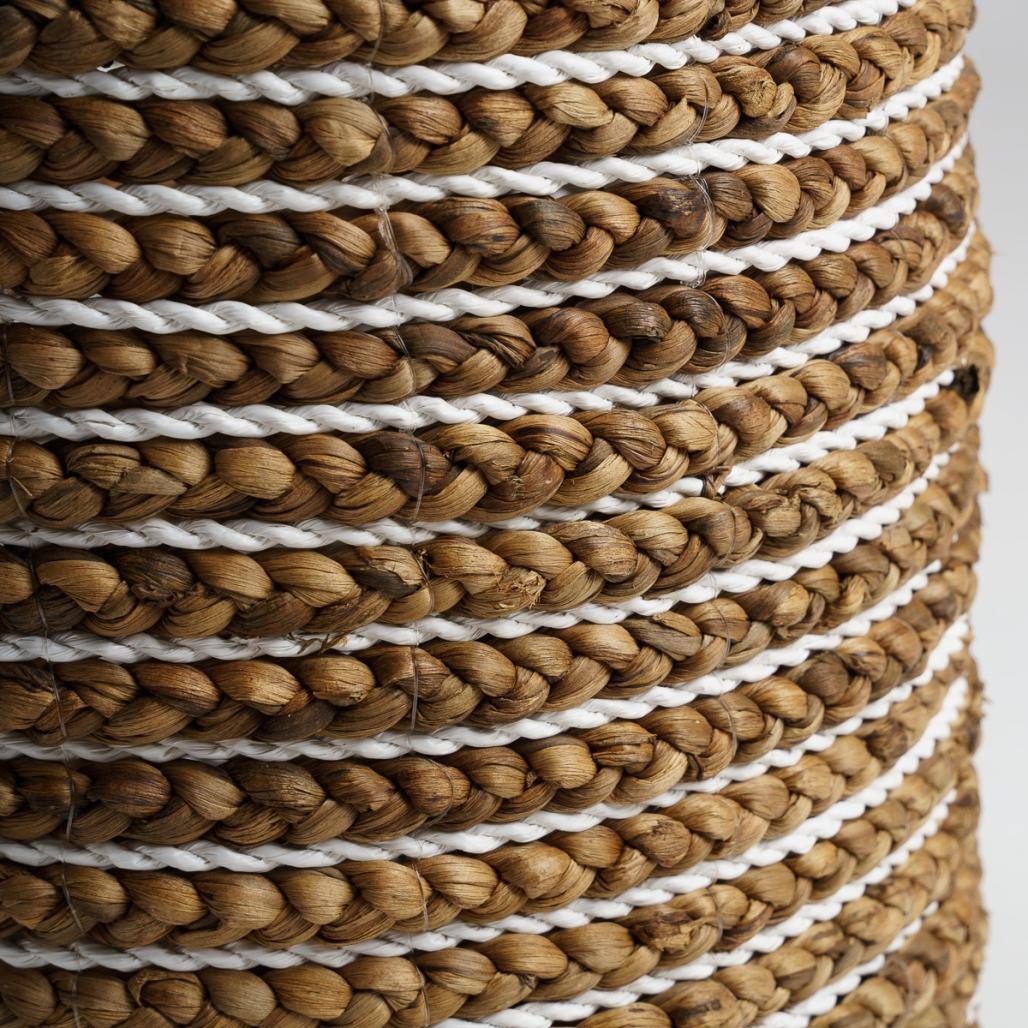 Lot de 2 paniers tressés en jacinthe d'eau XL-M Vito Lot de 2 paniers tressés en jacinthe d'eau XL-M Vito