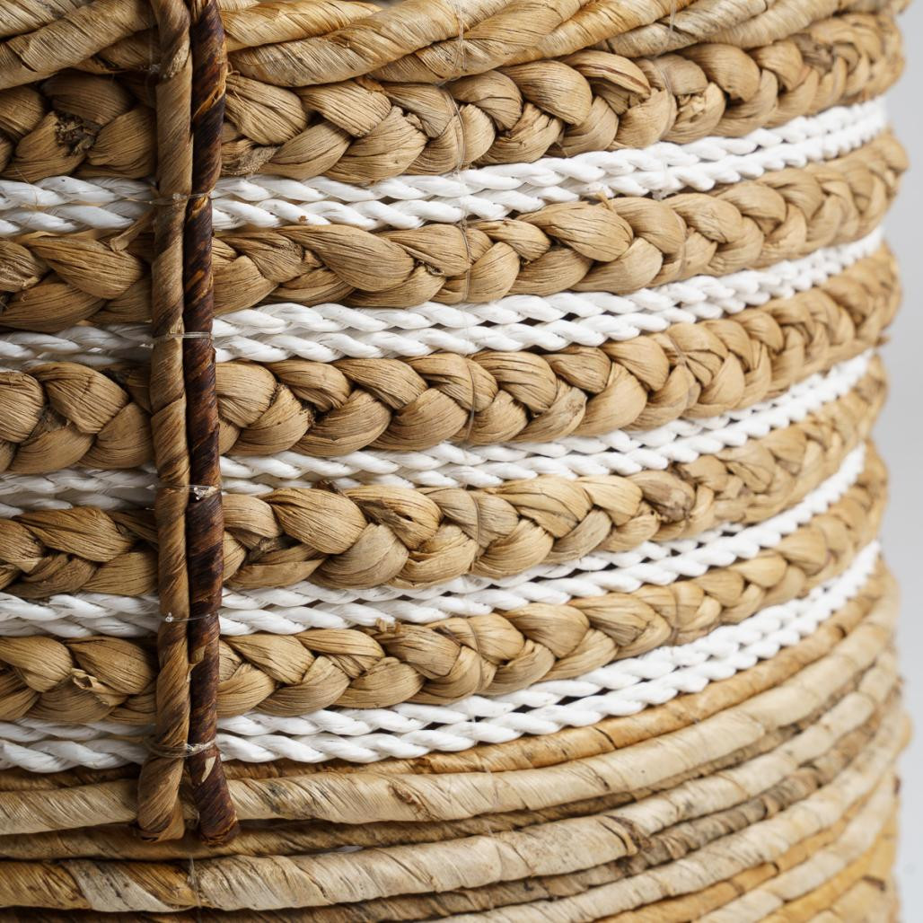 Paniers en fibre végétale XL-M beige Yvo (x2)