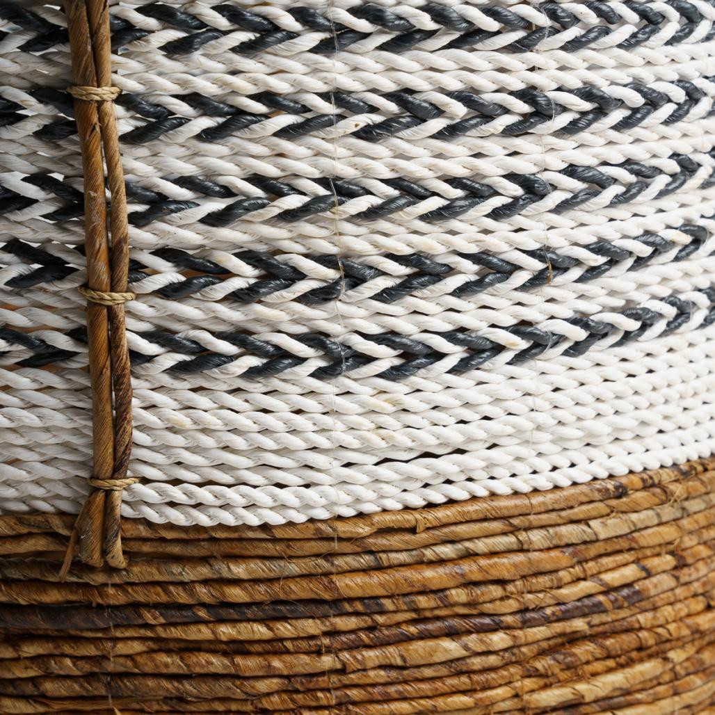 2 paniers avec poignée en fibre végétale XL-M Sookie