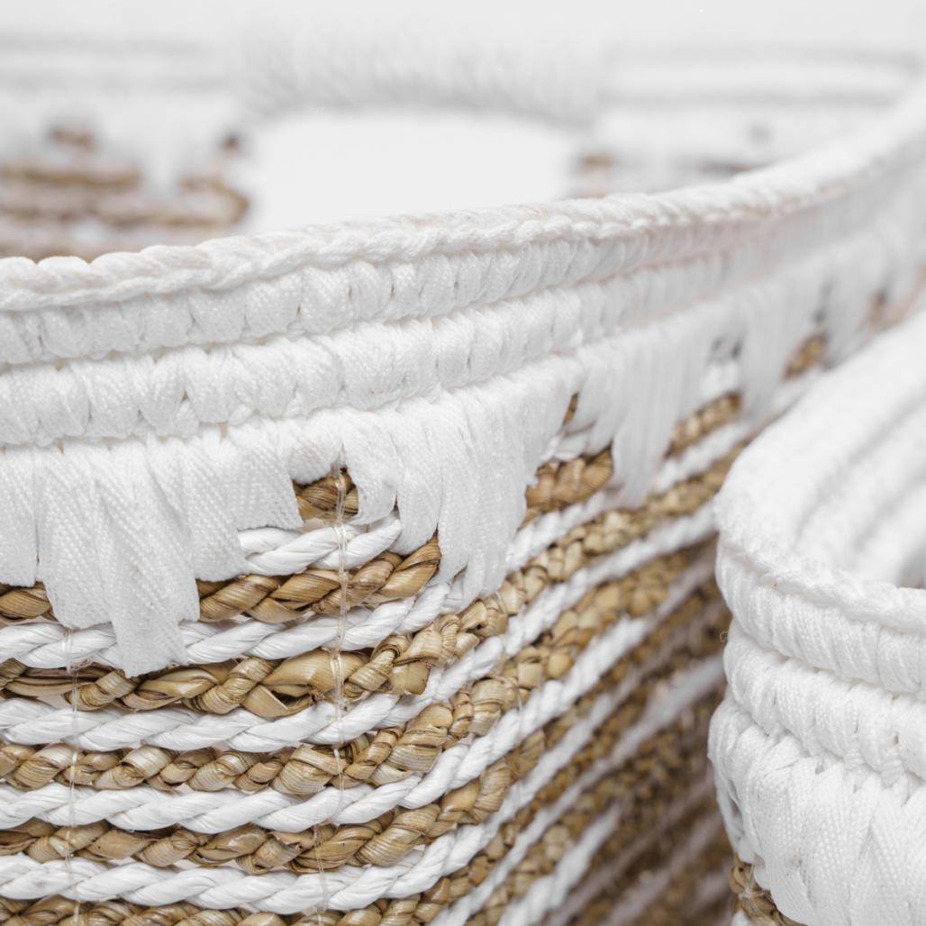 Lot de 2 paniers de rangement rectangulaire XL-M Caty Lot de 2 paniers de rangement rectangulaire XL-M Caty