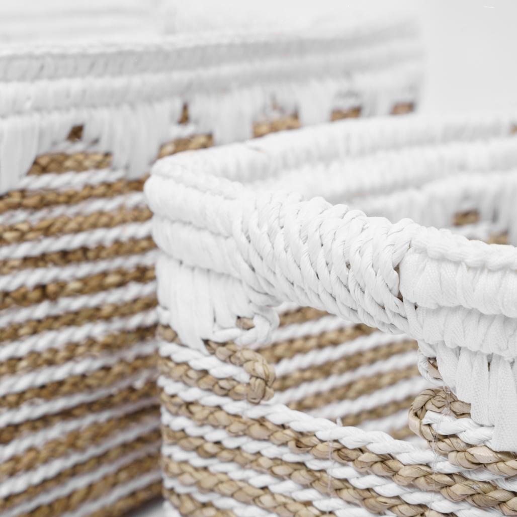 Lot de 2 paniers de rangement rectangulaire L-S Caty Lot de 2 paniers de rangement rectangulaire L-S Caty