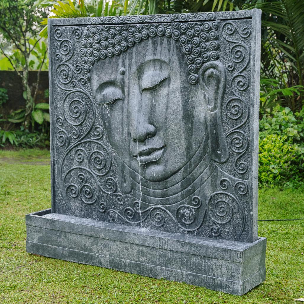 Grand mur d'eau relief de bouddha 165cm Grand mur d'eau relief de bouddha 165cm