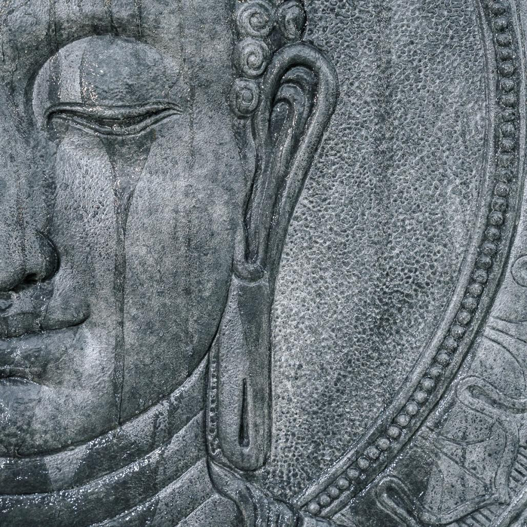 Mur d'eau bouddha avec fleurs de lotus 165cm Mur d'eau bouddha avec fleurs de lotus 165cm