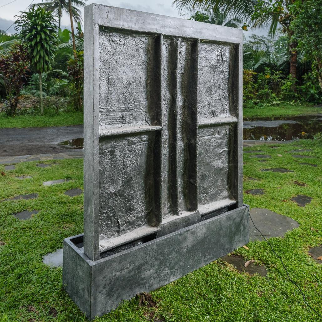 Mur d'eau bouddha avec fleurs de lotus 165cm Mur d'eau bouddha avec fleurs de lotus 165cm