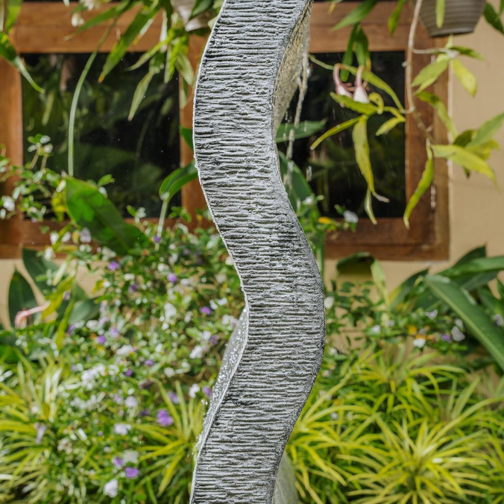 Mur d'eau contemporain vague double face 155cm Mur d'eau contemporain vague double face 155cm