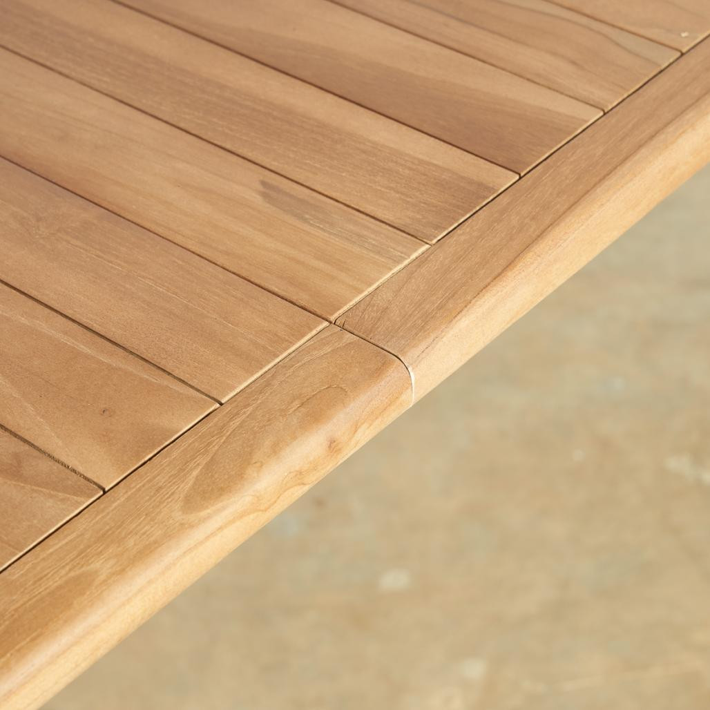 Table de jardin en teck avec rallonge 6/10 pers. Mao Table de jardin en teck avec rallonge 6/10 pers. Mao