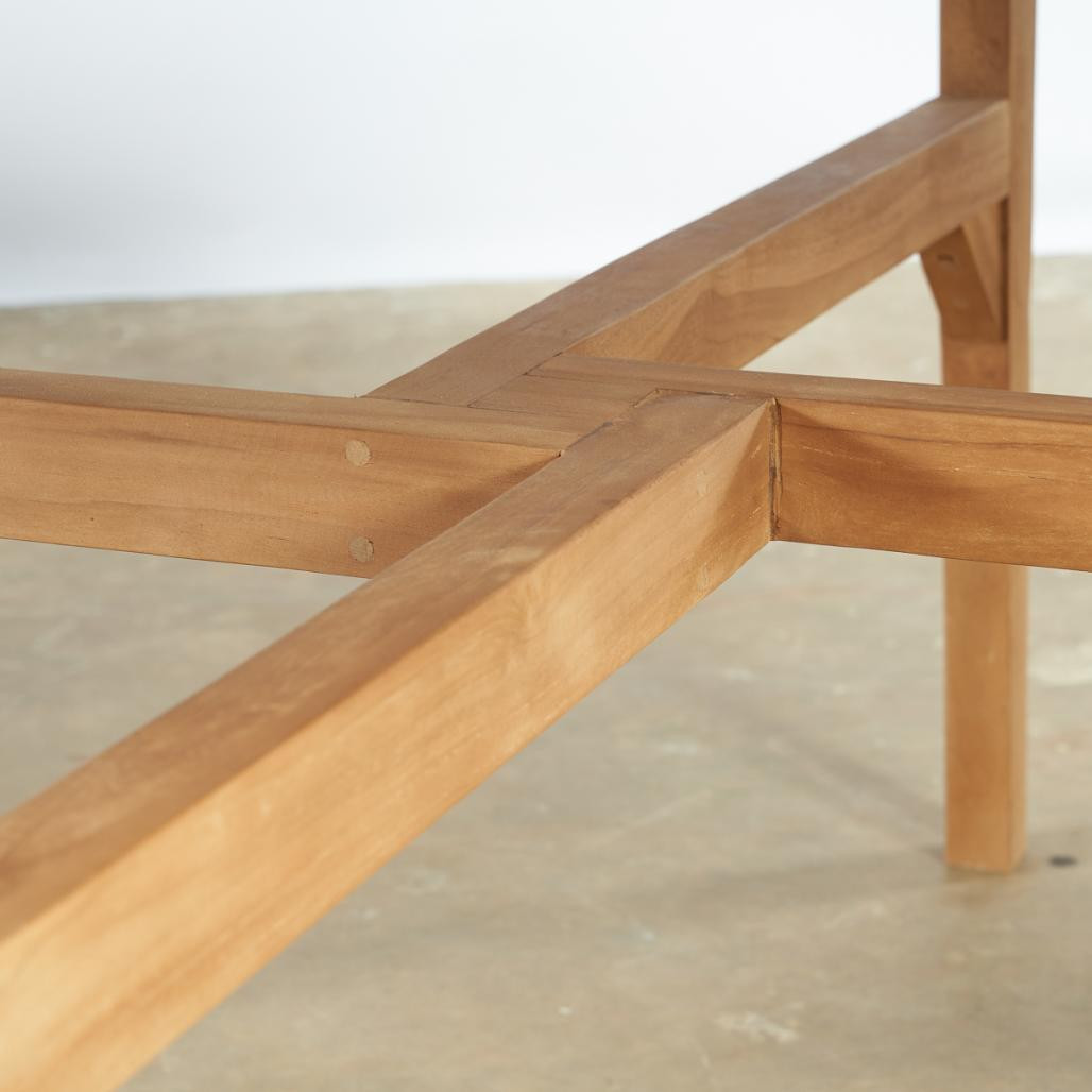 Table de jardin ronde en teck 150 cm Roxan Table de jardin ronde en teck 150 cm Roxan